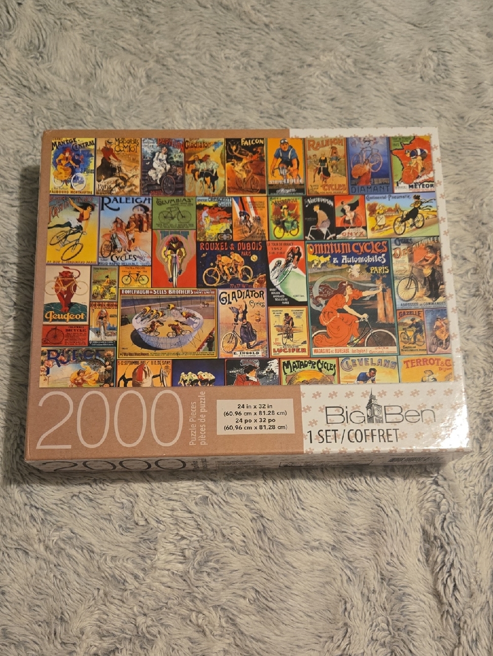 Hasbro MB - Vintage Bicycle Posters 2000 Piece Jigsaw Puzzle